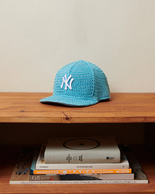 NY Crochet Fitted - Baby Blue
